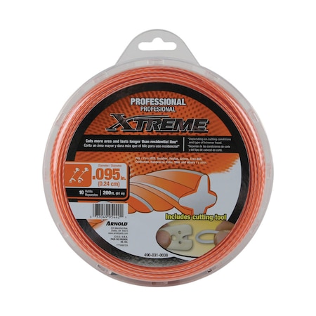 Arnold Arnold Xtreme Professional Grade 0.095 in. D X 200 ft. L Trimmer Line 490-031-0038
